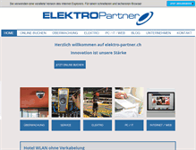 Tablet Screenshot of elektro-partner.ch